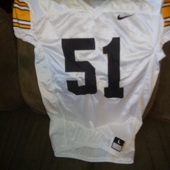 Iowa Hawkeye Football Nike Practice Jersey's - GO HAWKEYES - White Jerseys !!!!! - Picture 4 of 8